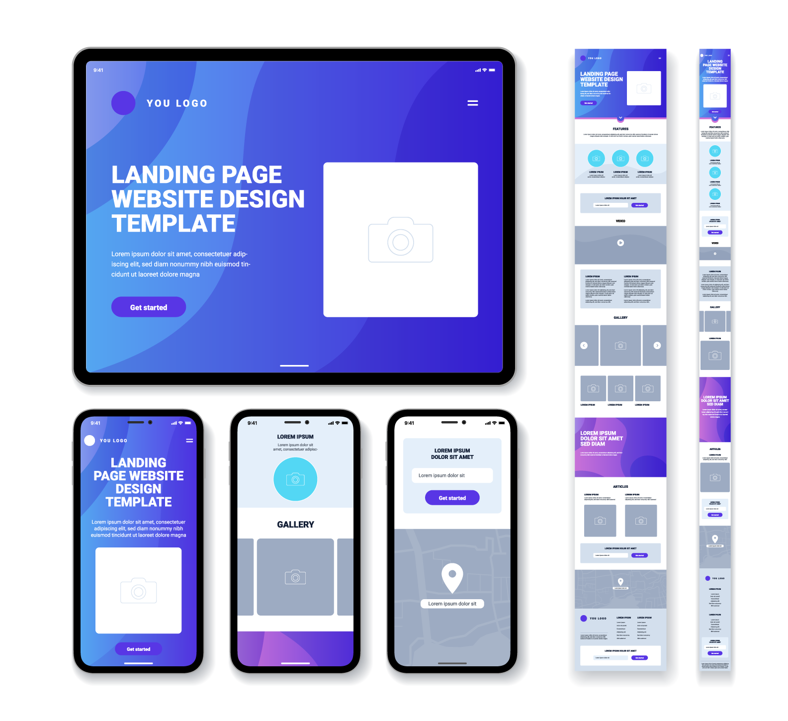 landing page, web page, information, products, services, user ...